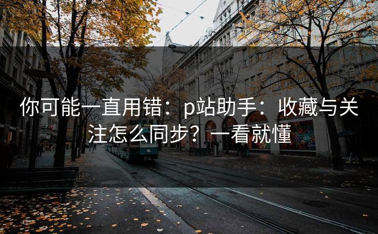 你可能一直用错：p站助手：收藏与关注怎么同步？一看就懂