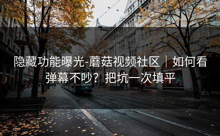 隐藏功能曝光-蘑菇视频社区｜如何看弹幕不吵？把坑一次填平