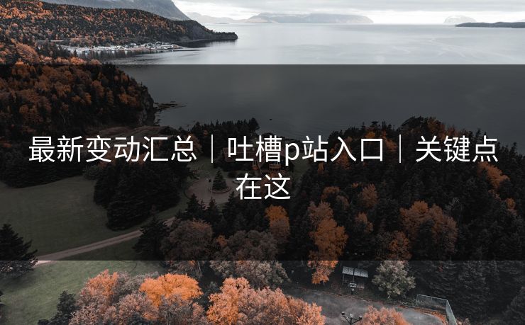 最新变动汇总｜吐槽p站入口｜关键点在这