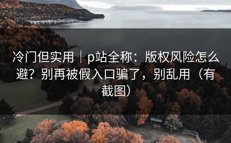 详细阅读:冷门但实用|p站全称:版权风险怎么避?别再被假入口骗了,别乱用(有截图) 冷门但实用|p站全称:版权风险怎么避?别再被假入口骗了,别乱用(有截图)